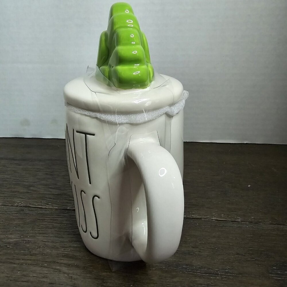 NWT Rae Dunn Artisan Plant A Kiss Mug Succulent Figural Topper 2021 - Picture 2 of 8